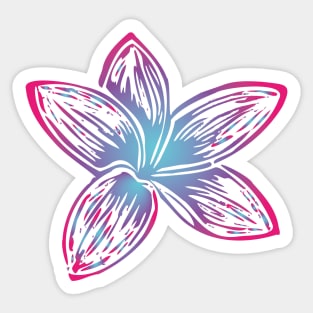 Colorful Flower Sticker